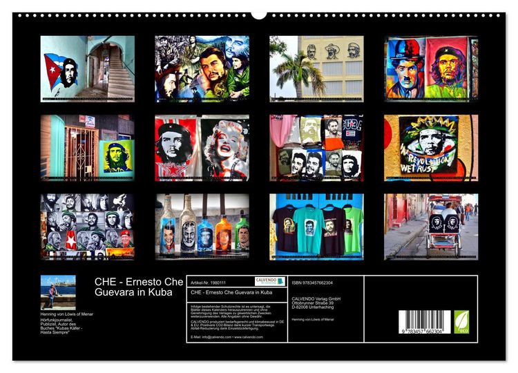 Produktbild: CHE - Ernesto Che Guevara in Kuba (hochwertiger Premium Wandkalender 2026 DIN A2 quer), Kunstdruck in Hochglanz