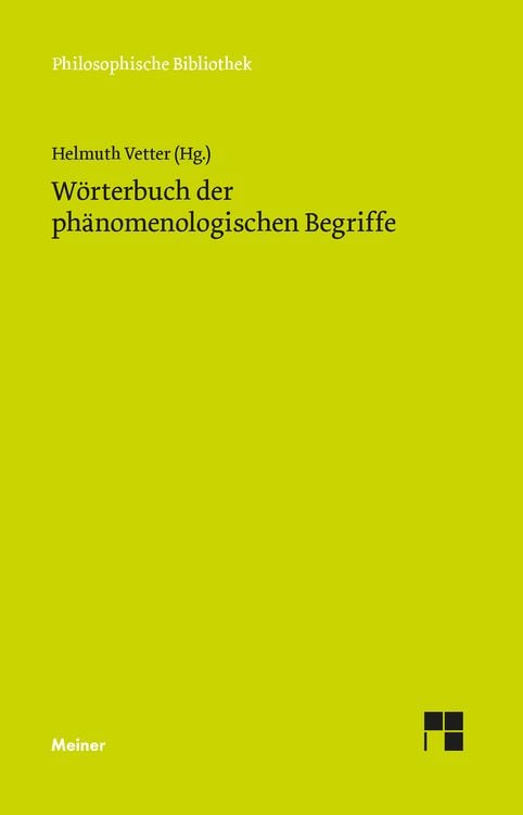 Produktbild: Wörterbuch der phänomenologischen Begriffe