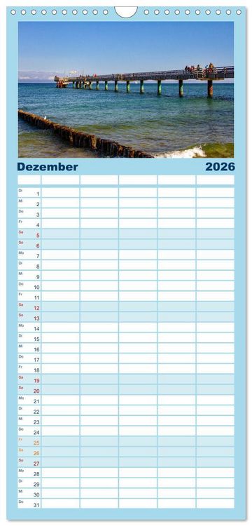 Produktbild: Familienplaner 2026 - Seeheilbad Heiligendamm mit 5 Spalten (Wandkalender, 21 x 45 cm) CALVENDO