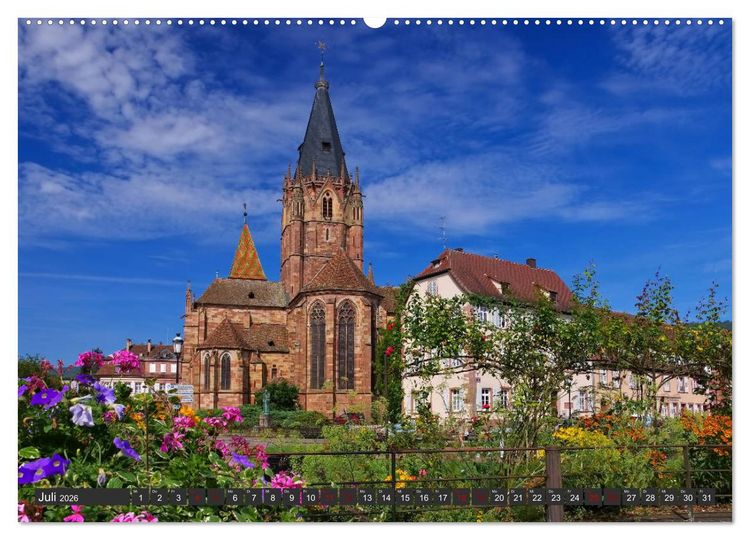 Produktbild: Elsass - Zwischen Rhein und Vogesen (hochwertiger Premium Wandkalender 2026 DIN A2 quer), Kunstdruck in Hochglanz