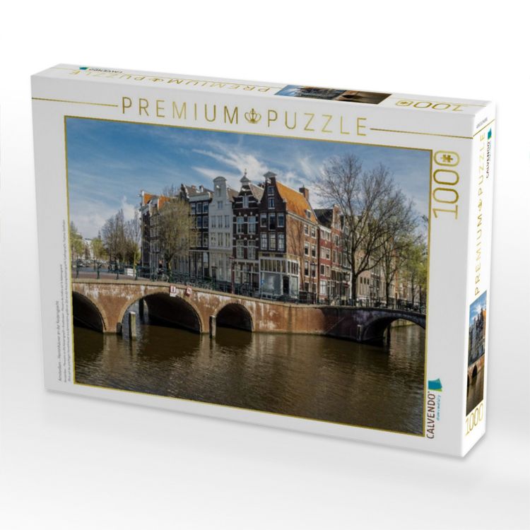 Produktbild: CALVENDO Puzzle Amsterdam - Herrenh&auml;user an der Keizersgracht | 1000 Teile Lege-Gr&ouml;&szlig;e 64x48cm Foto-Puzzle f&uuml;r gl&uuml;ckliche Stunden