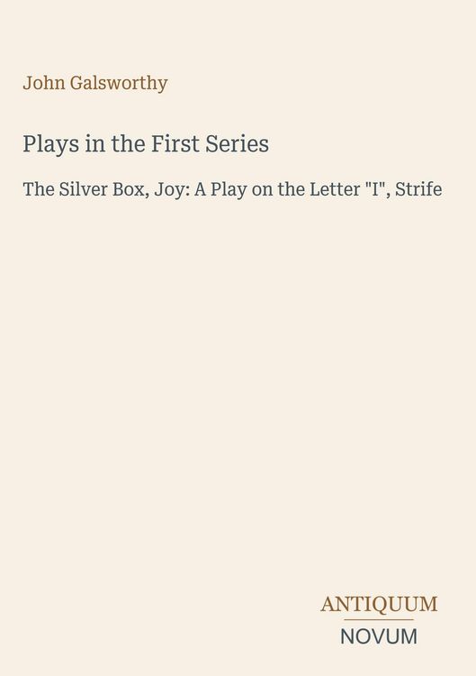 Produktbild: Plays in the First Series