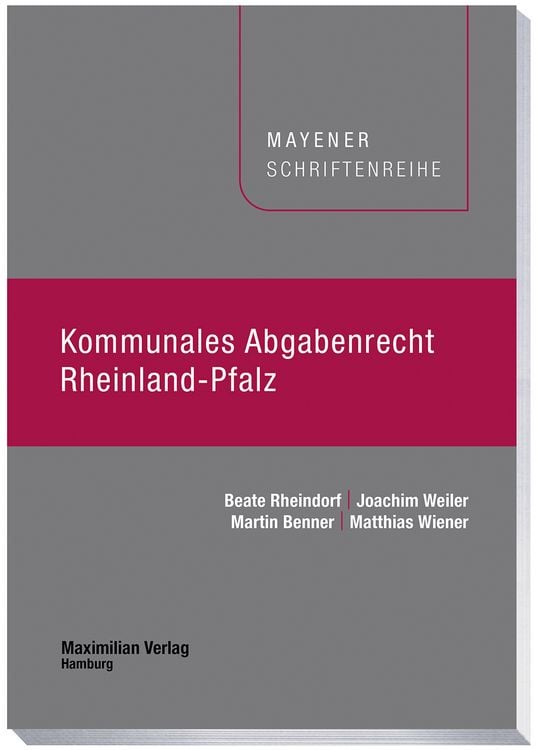 Produktbild: Kommunales Abgabenrecht Rheinland-Pfalz