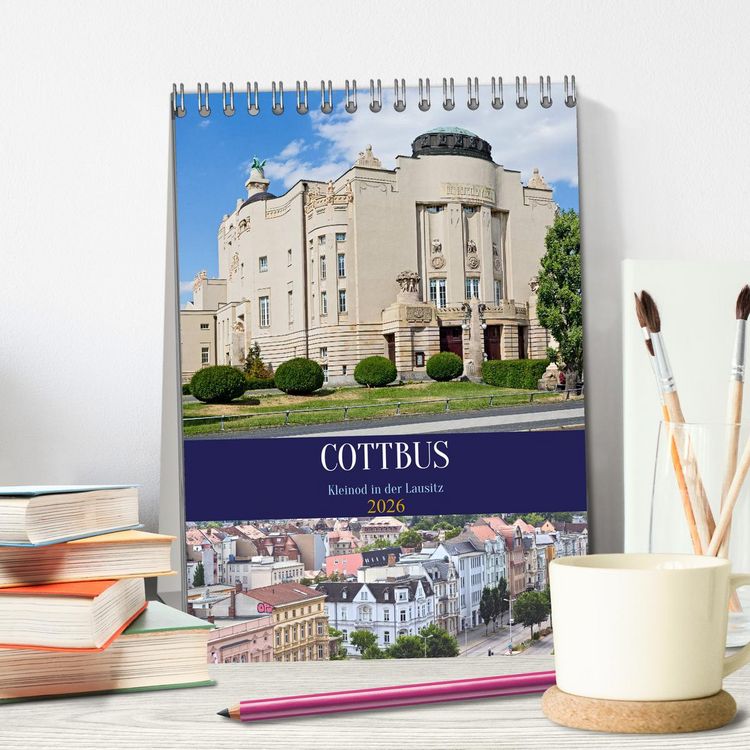 Produktbild: Cottbus Kleinod in der Lausitz (Tischkalender 2026 DIN A5 hoch), CALVENDO Monatskalender