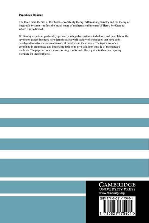 Produktbild: Probability, Geometry and Integrable Systems
