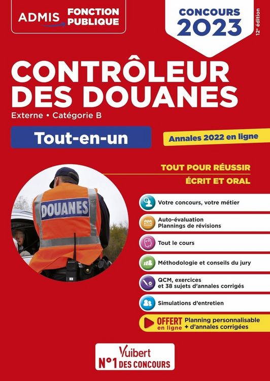 Produktbild: Concours controleur douanes