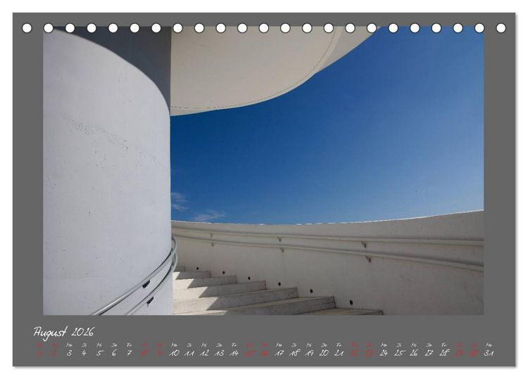 Produktbild: Moderne Architektur - Oscar Niemeyer Kulturzentrum (Tischkalender 2026 DIN A5 quer), CALVENDO Monatskalender