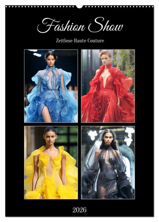 Produktbild: Fashion Show. Zeitlose Haute Coutour (Wandkalender 2026 DIN A2 hoch), CALVENDO Monatskalender