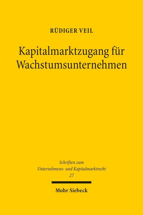 Produktbild: Kapitalmarktzugang f&uuml;r Wachstumsunternehmen