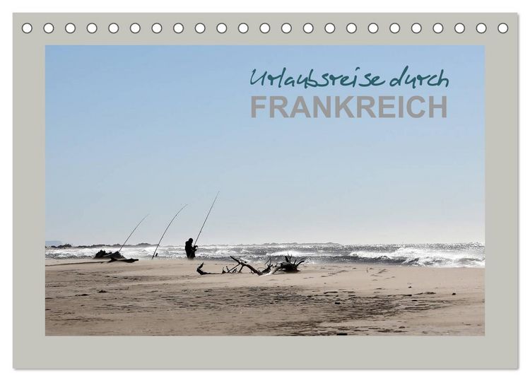Produktbild: Urlaubsreise durch Frankreich (Tischkalender 2026 DIN A5 quer), CALVENDO Monatskalender