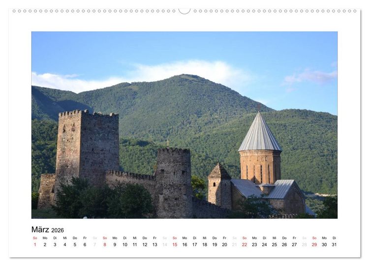 Produktbild: GEORGIEN 2026 (hochwertiger Premium Wandkalender 2026 DIN A2 quer), Kunstdruck in Hochglanz