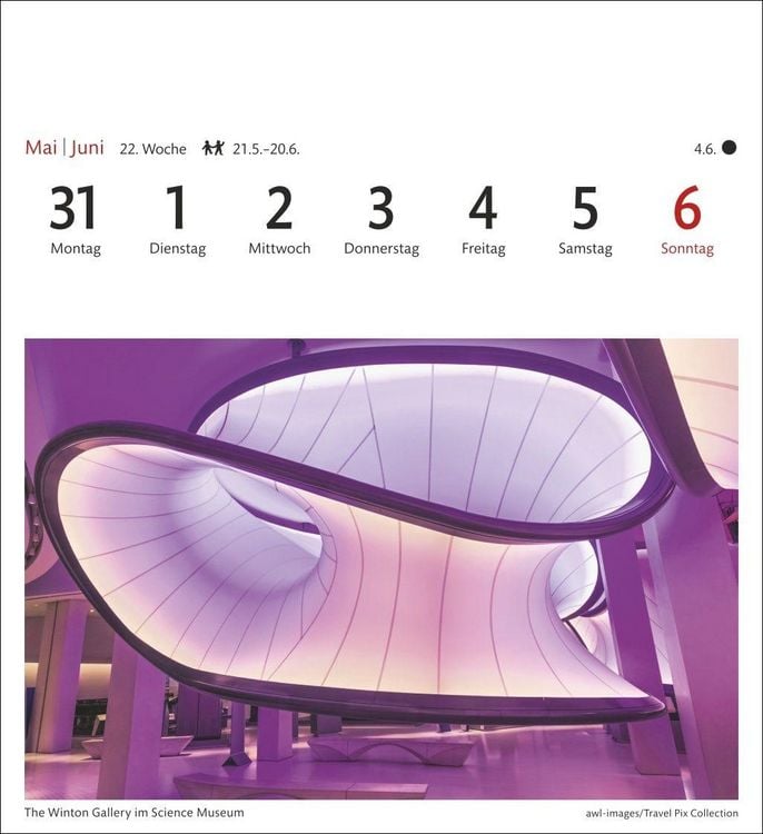 Produktbild: London Sehnsuchtskalender 2027 - Wochenkalender mit 53 Postkarten