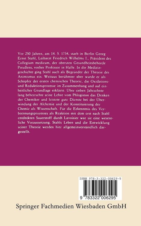 Produktbild: Georg Ernst Stahl
