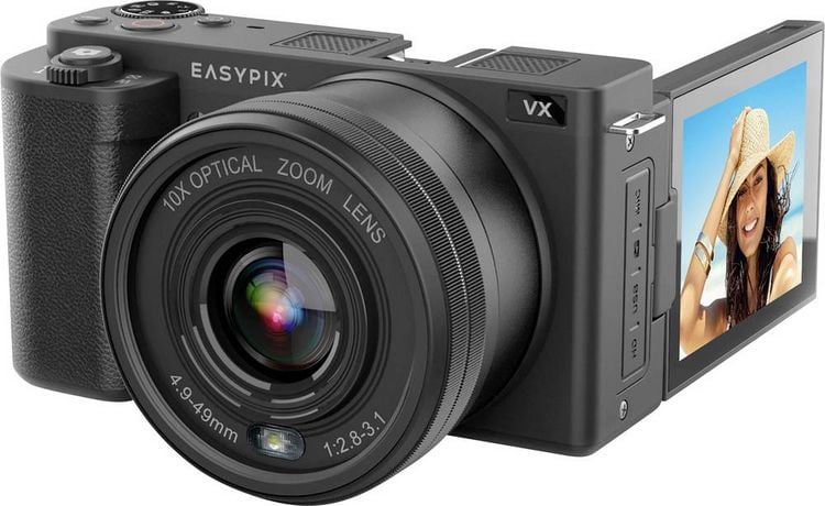 Produktbild: Easypix VX6430 Digitalkamera 64 Megapixel Opt. Zoom: 10 x Schwarz 4K-Video