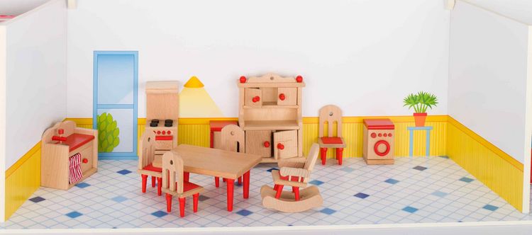 Bild vom Artikel Goki Puppenmöbel Küche für Puppenhaus vom Autor 