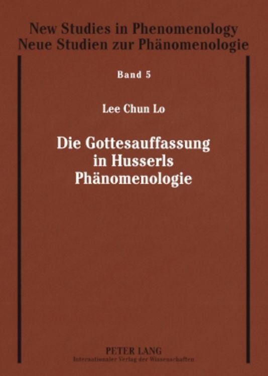 Produktbild: Die Gottesauffassung in Husserls Ph&auml;nomenologie