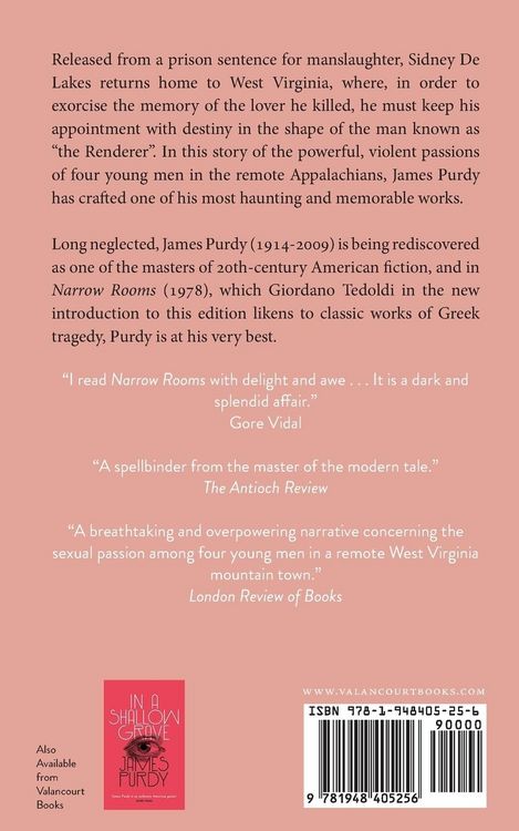Produktbild: Narrow Rooms (Valancourt 20th Century Classics)