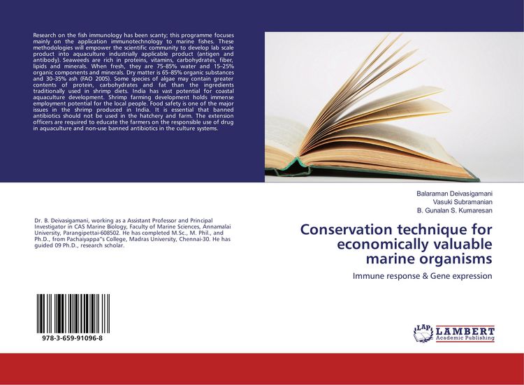 Produktbild: Conservation technique for economically valuable marine organisms