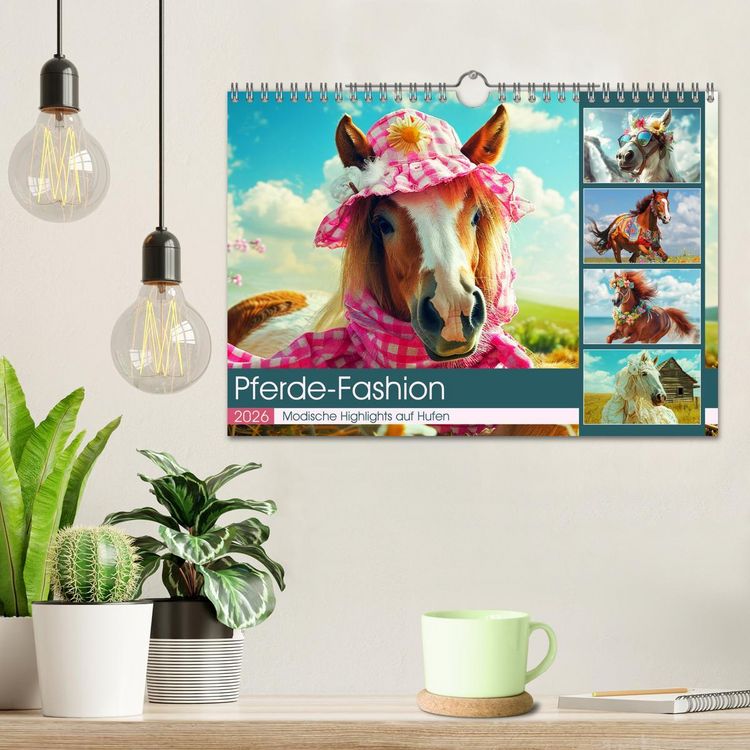 Produktbild: Pferde-Fashion. Modische Highlights auf Hufen (Wandkalender 2026 DIN A4 quer), CALVENDO Monatskalender