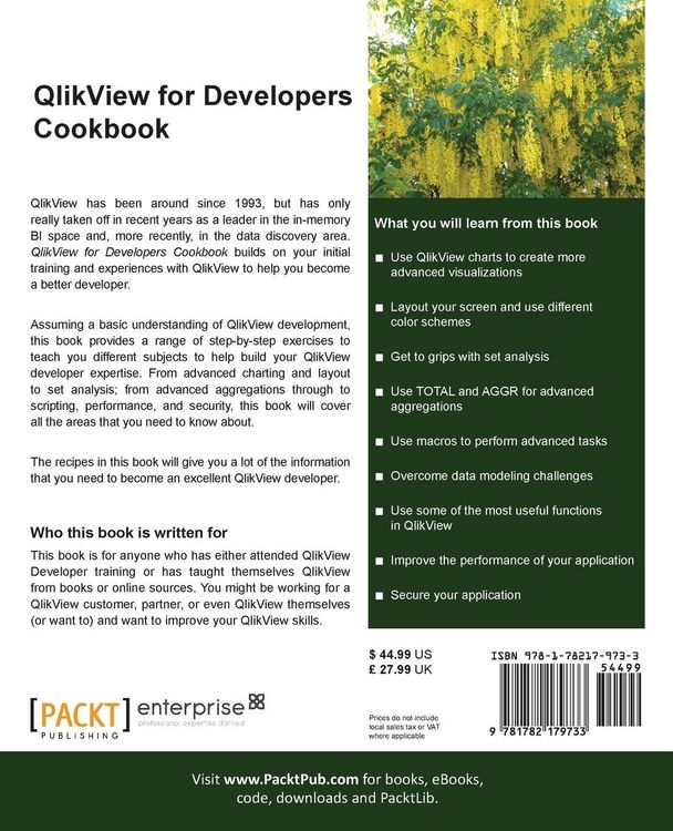 Produktbild: Qlikview for Developers Cookbook
