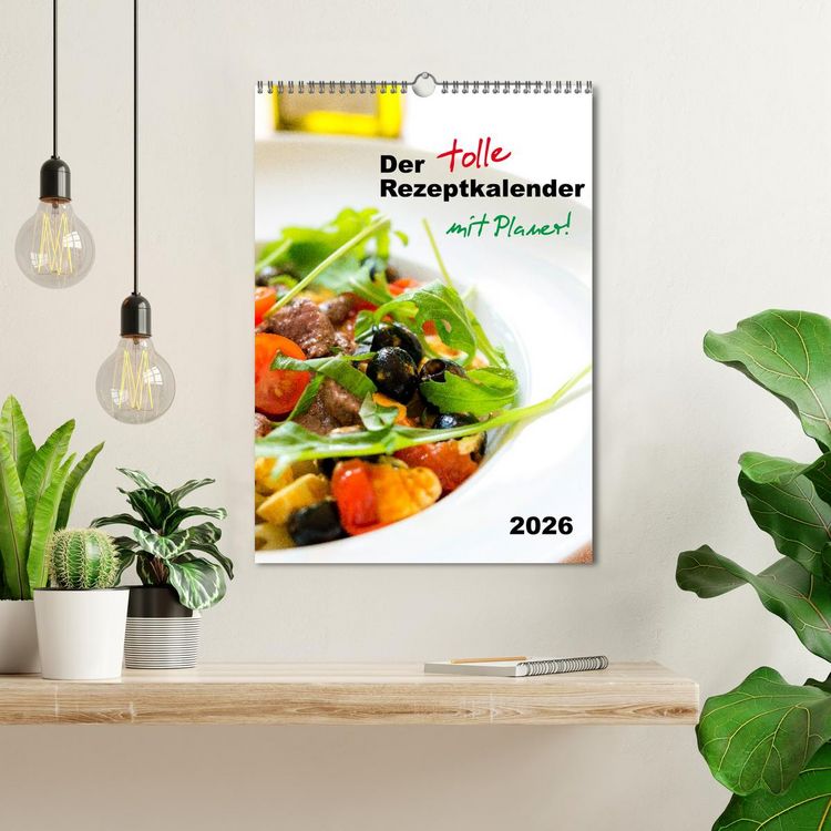 Produktbild: Der tolle Rezeptkalender (Wandkalender 2026 DIN A3 hoch), CALVENDO Monatskalender