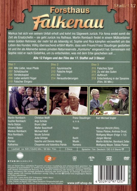 Produktbild: Forsthaus Falkenau - Staffel 17 [3 DVDs]