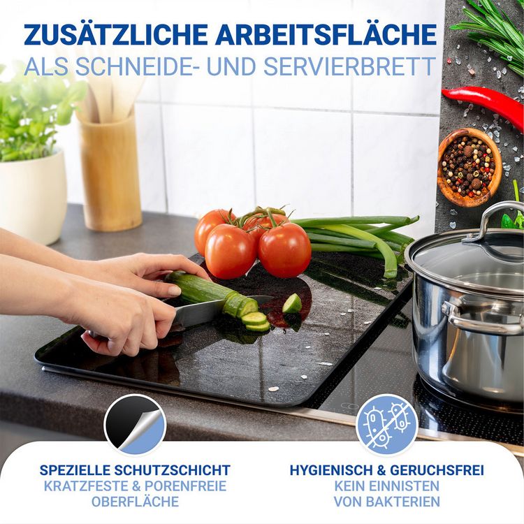 Produktbild: Herdabdeckplatte Universal Mod. Rosmarin, 2er Set, f&uuml;r alle Herdarten geeignet