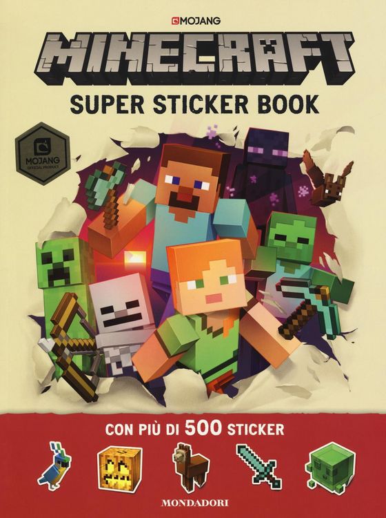 Produktbild: Minecraft Mojang. Super sticker book. Con adesivi