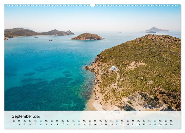 Produktbild: Patmos - Die heilige Insel (Wandkalender 2026 DIN A2 quer), CALVENDO Monatskalender
