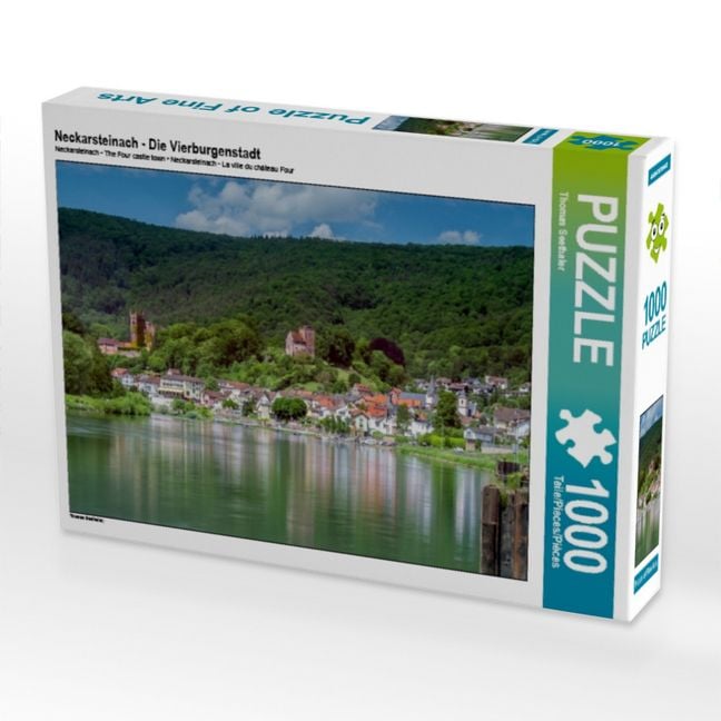 Produktbild: CALVENDO Puzzle Neckarsteinach - Die Vierburgenstadt 1000 Teile Puzzle quer | 1000 Teile Lege-Gr&ouml;&szlig;e 64 &times; 48 cm Foto-Puzzle f&uuml;r gl&uuml;ckliche Stunden