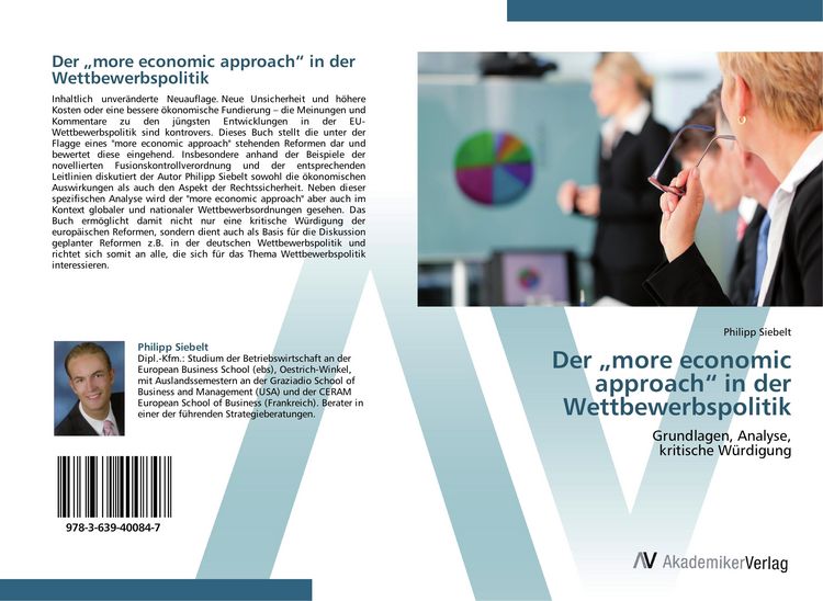 Produktbild: Der "more economic approach" in der Wettbewerbspolitik