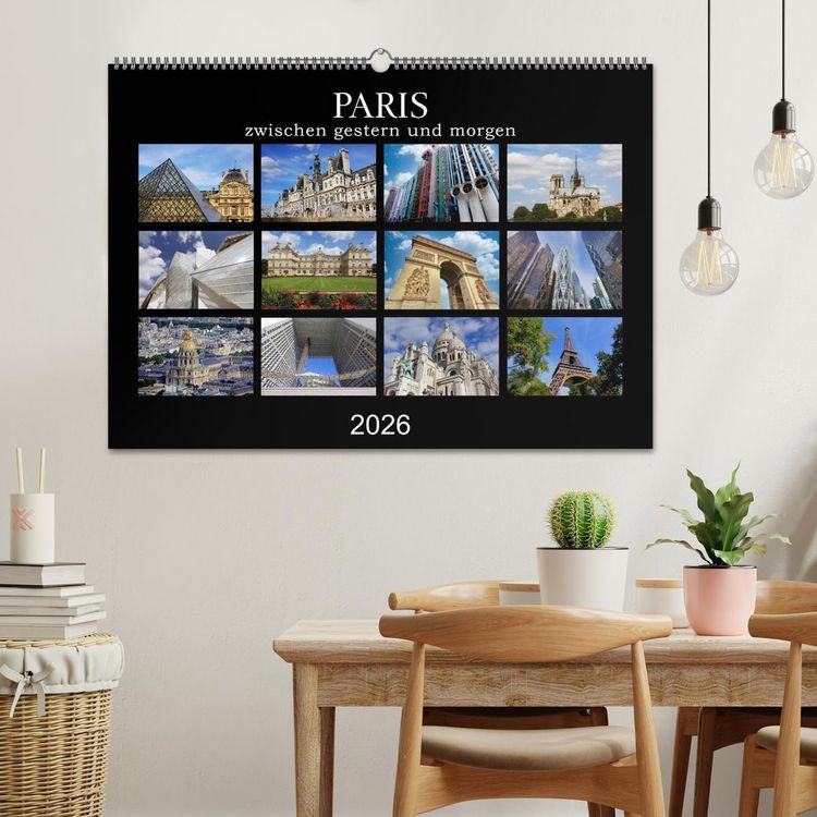 Produktbild: Paris - zwischen gestern und morgen (Wandkalender 2026 DIN A2 quer), CALVENDO Monatskalender