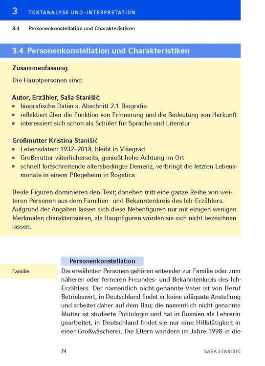 Produktbild: Herkunft - Textanalyse und Interpretation