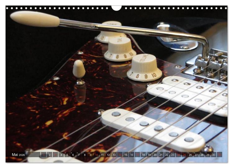 Produktbild: GITARREN Closeups (Wandkalender 2026 DIN A3 quer), CALVENDO Monatskalender