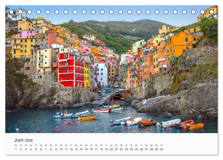 Produktbild: Die sch&ouml;nsten Orte in Italien. (Tischkalender 2026 DIN A5 quer), CALVENDO Monatskalender