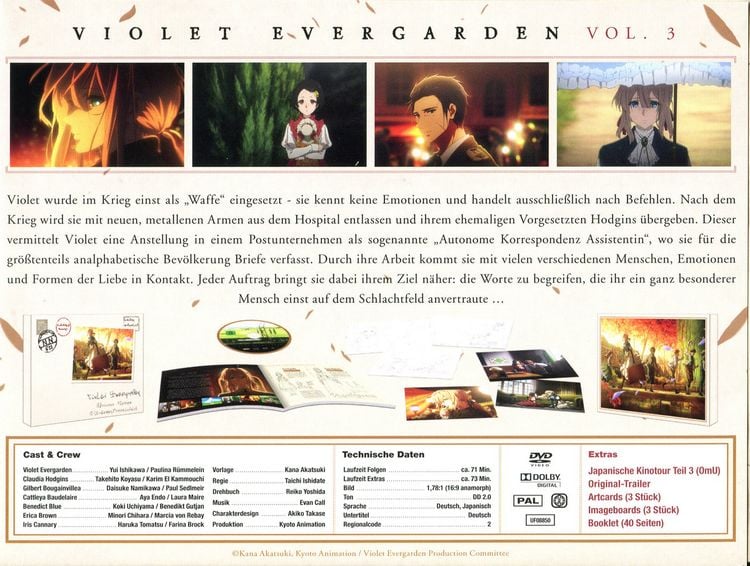 Produktbild: Violet Evergarden - St. 1 - Vol. 3 - Limited Special Edition