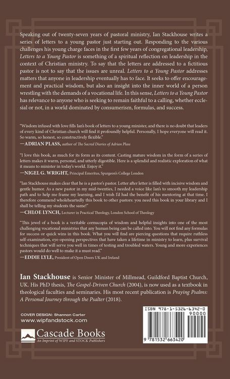 Produktbild: Letters to a Young Pastor