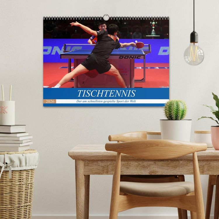 Produktbild: Tischtennis - Der am schnellsten gespielte Sport der Welt (Wandkalender 2026 DIN A3 quer), CALVENDO Monatskalender