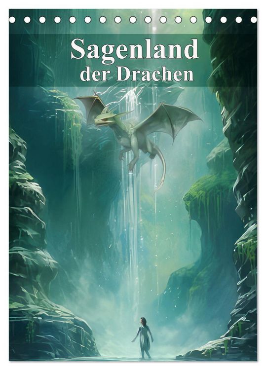 Produktbild: Sagenland der Drachen (Tischkalender 2026 DIN A5 hoch), CALVENDO Monatskalender