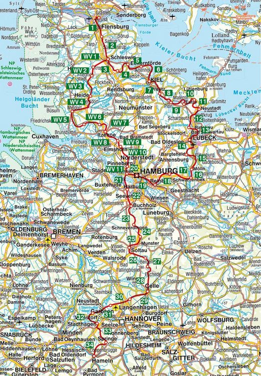 Produktbild: ROTHER Wanderf&uuml;hrer Fernwanderweg E1 - Deutschland Nord