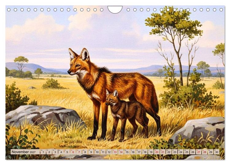 Produktbild: S&uuml;damerikas Tiere wie aus alten B&uuml;chern (Wandkalender 2027 DIN A4 quer), CALVENDO Monatskalender