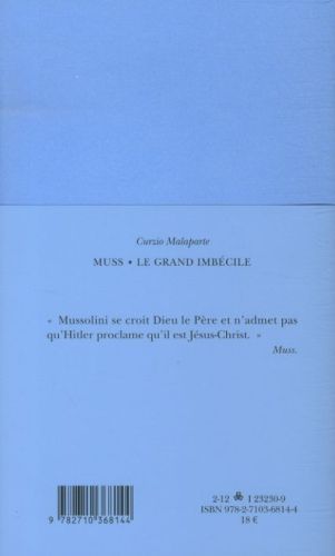 Produktbild: Muss, suivi de Le Grand Imb&eacute;cile