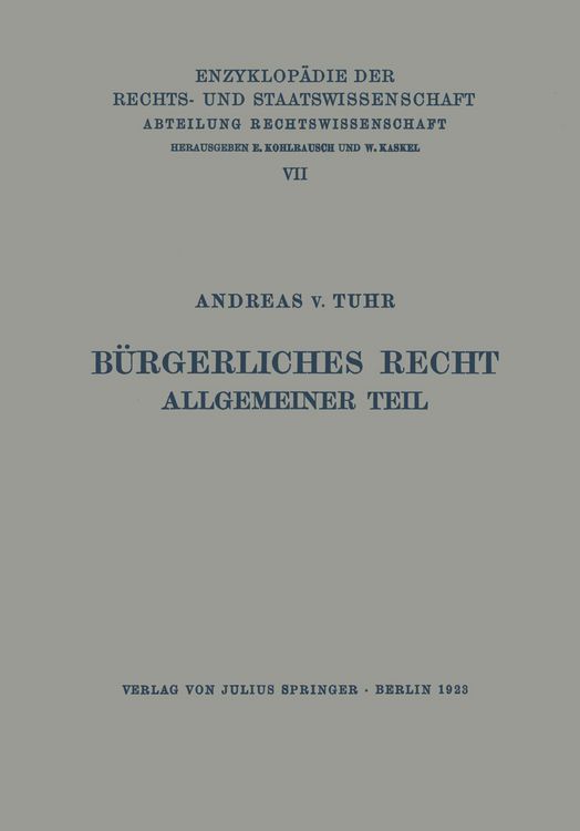 Produktbild: B&uuml;rgerliches Recht Allgemeiner Teil