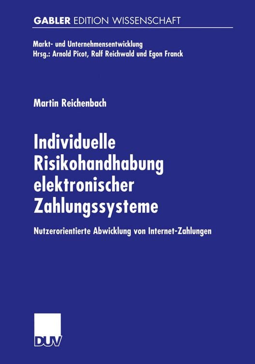 Produktbild: Individuelle Risikohandhabung elektronischer Zahlungssysteme