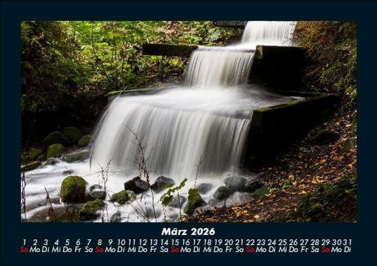 Produktbild: Wasserf&auml;lle 2026 Fotokalender DIN A5