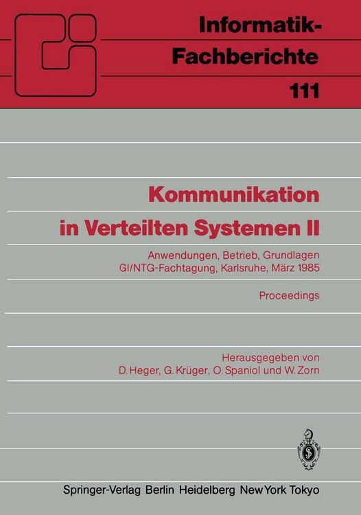 Produktbild: Kommunikation in Verteilten Systemen II