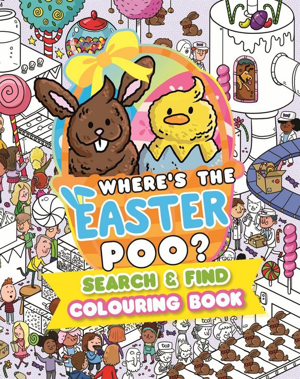 Produktbild: Where's the Easter Poo? Search and Find Colouring Book
