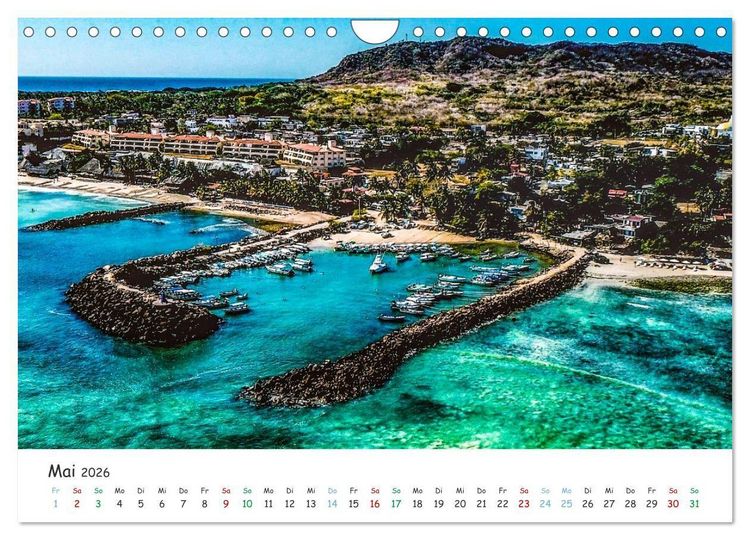 Produktbild: Mexico von oben (Wandkalender 2026 DIN A4 quer), CALVENDO Monatskalender