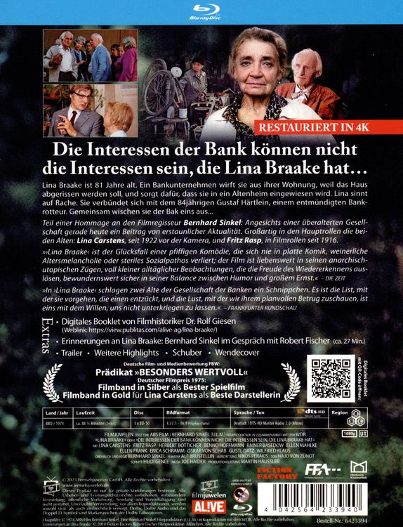 Produktbild: Lina Braake oder Die Interessen der Bank k&ouml;nnen nicht die Interessen sein, die Lina Braake hat