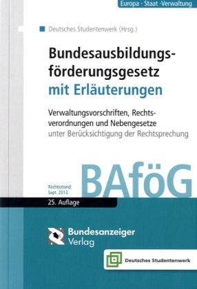 Produktbild: Bundesausbildungsf&ouml;rderungsgesetz mit Erl&auml;uterungen (BAf&ouml;G)